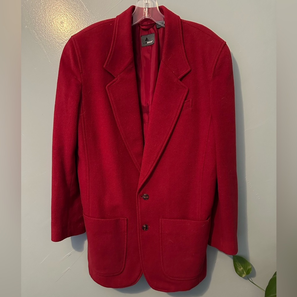 Elegant Red Blazer
